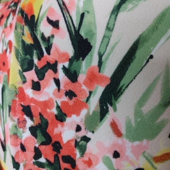 Tommy Hilfiger Size 2 Floral Yellow Daffodils Flowers Sleeveless Summe Wedding D - Picture 5 of 6